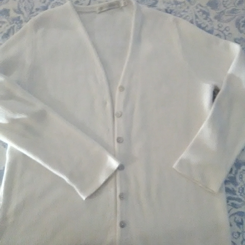 American Knitworks large white cardigan